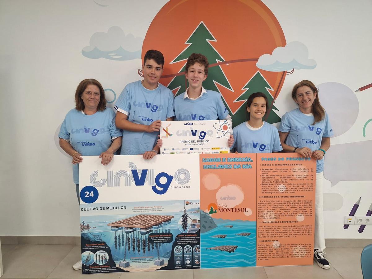 Equipo del Montesol ganador del Premio del Público en CinVigo 2026.