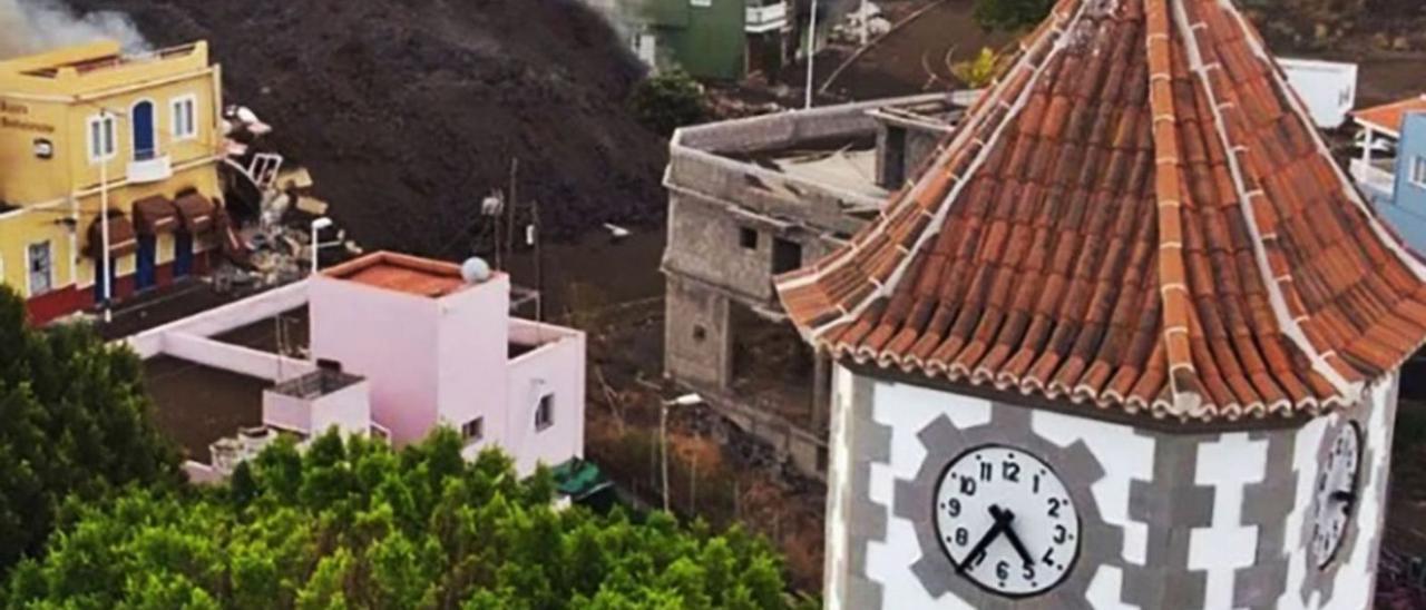 Campanario de la iglesia de Todoque.