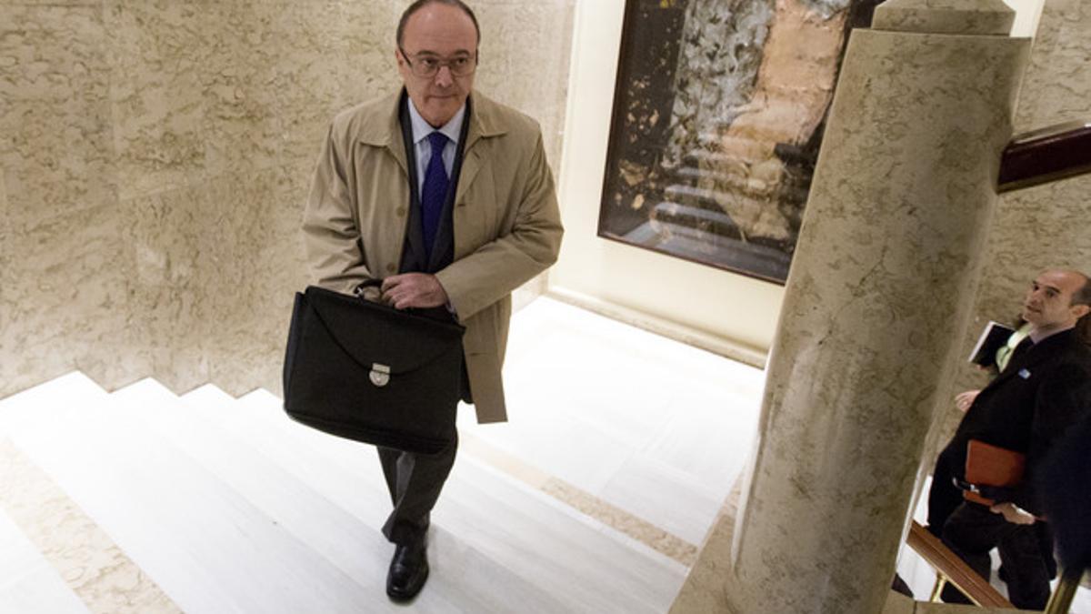 El gobernador del Banco de España, Luis María Linde, el pasado día 4, en Madrid.