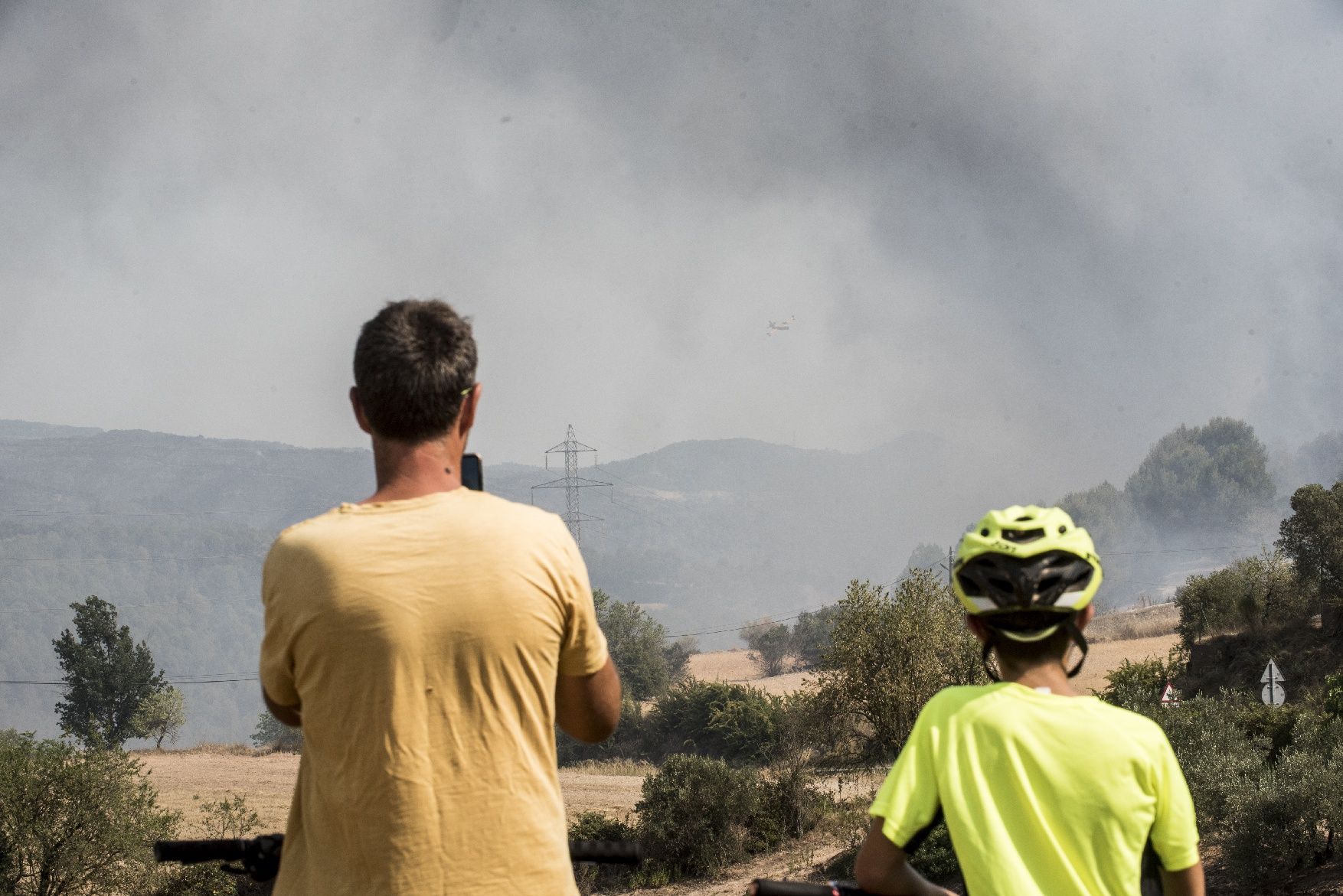 Incendi entre Bufalvent i el Pont de Vilomara