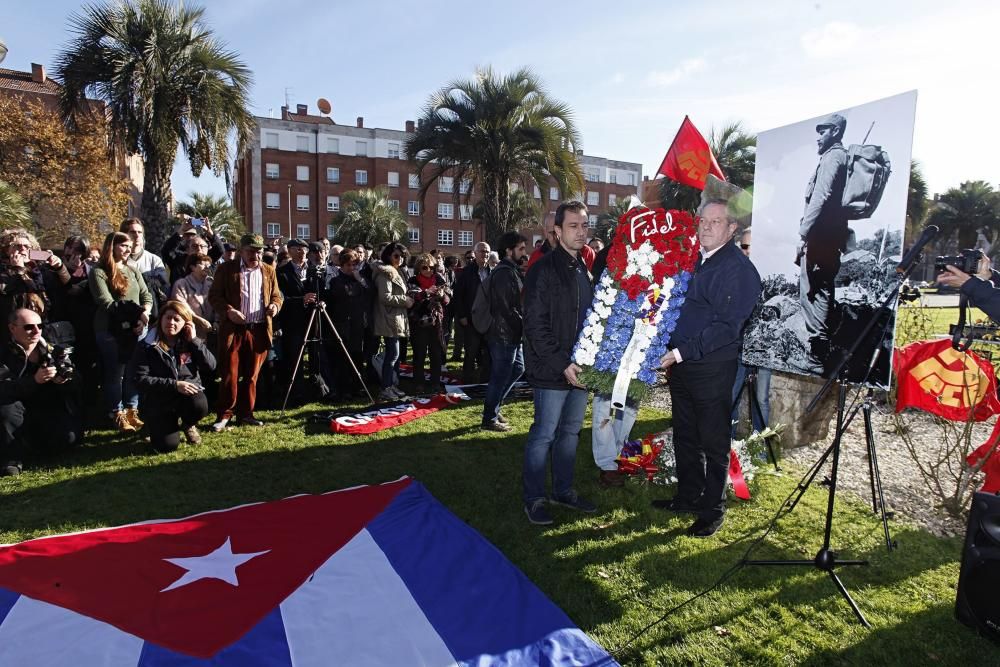 Acto homenaje de los asturianos a Fidel Castro