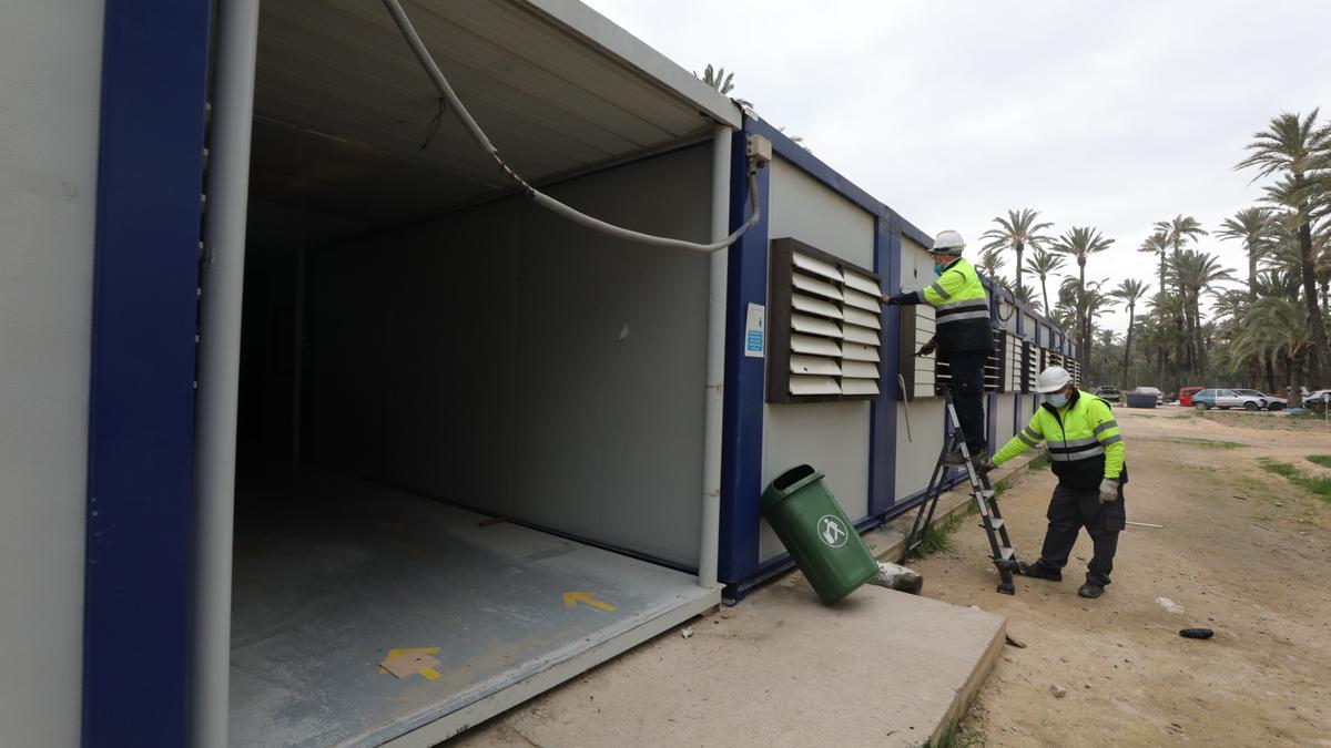 Retirada de barracones en el IES La Torreta a raíz de la apertura del IES Vicente Verdú