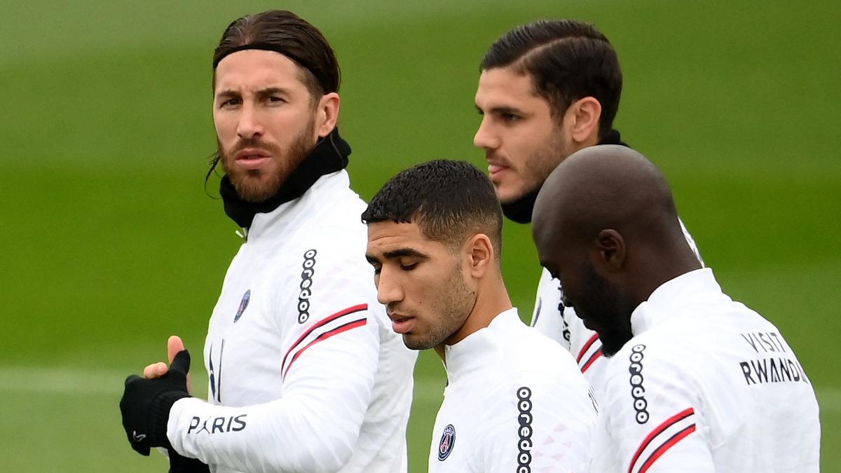 PSG entrenamiento  Ramos