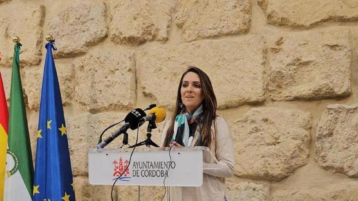 Carmen González, en rueda de prensa.