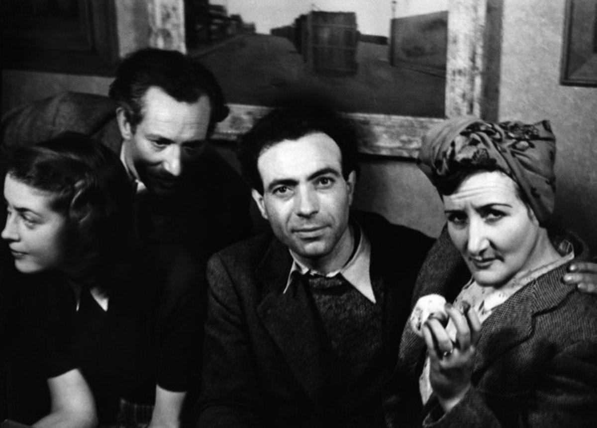 Baltasar Lobo y Mercedes Guillén en su etapa en París.