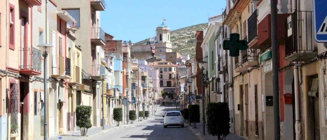 Panorámica de una calle de les Coves de Vinromà, en una foto de archivo.