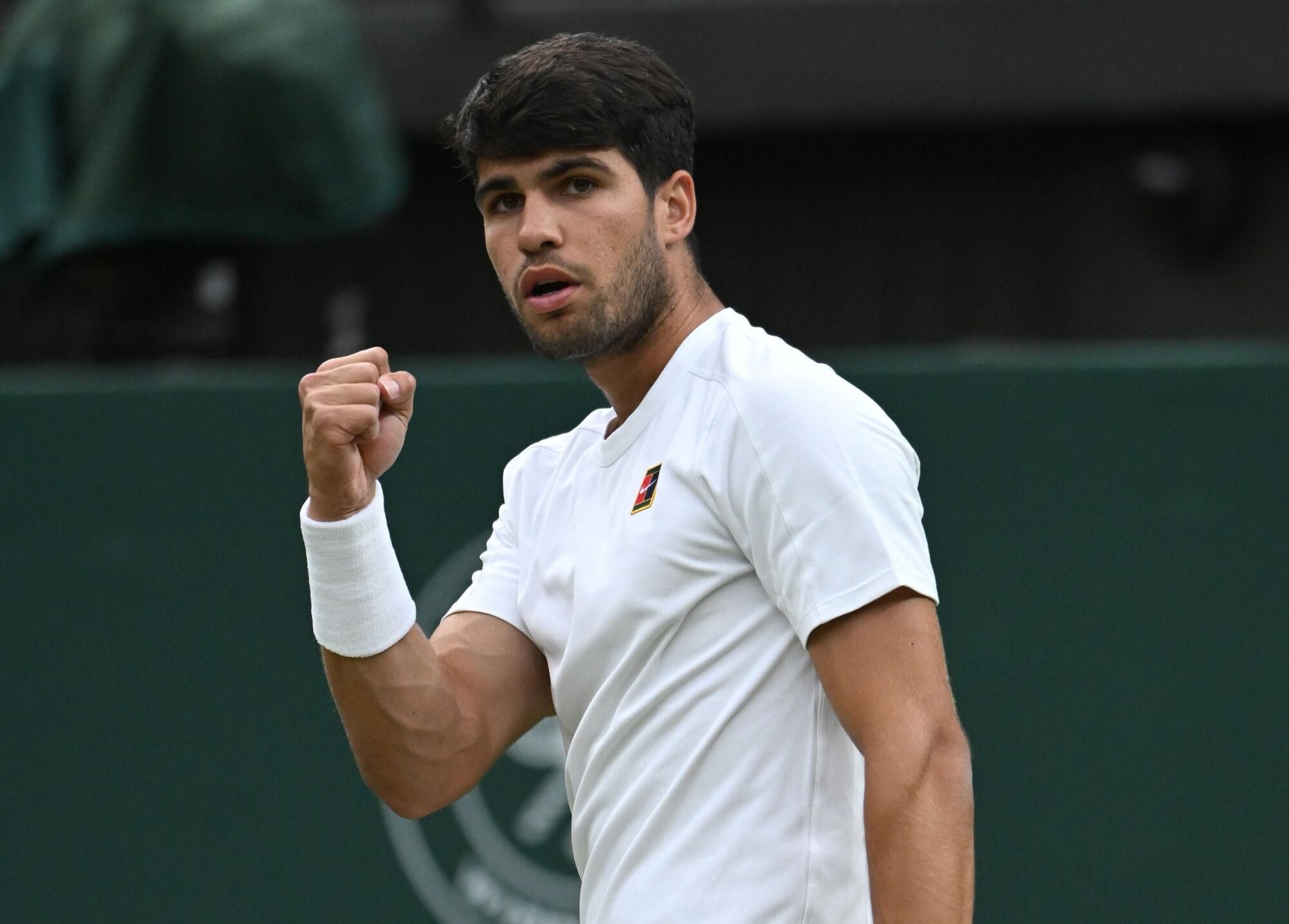 Wimbledon: Andrey Rublev - Carlos Alcaraz, en imágenes.