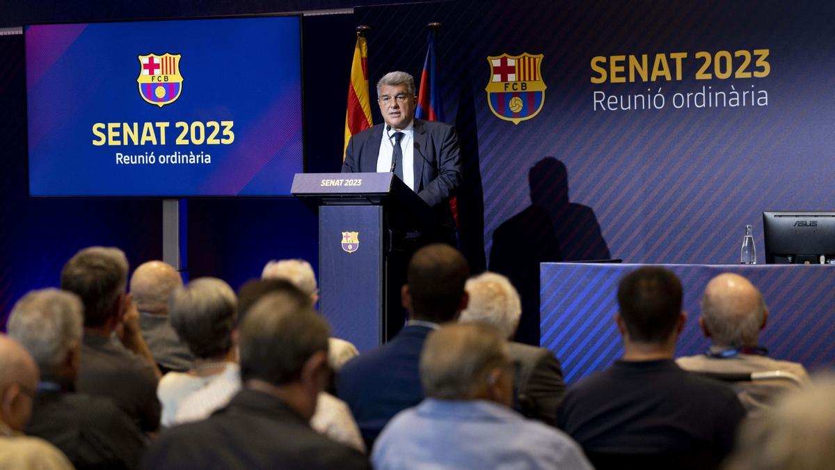 Reunion Ordinaria Senat 2023. FC Barcelona . Foto: Javi Ferrándiz