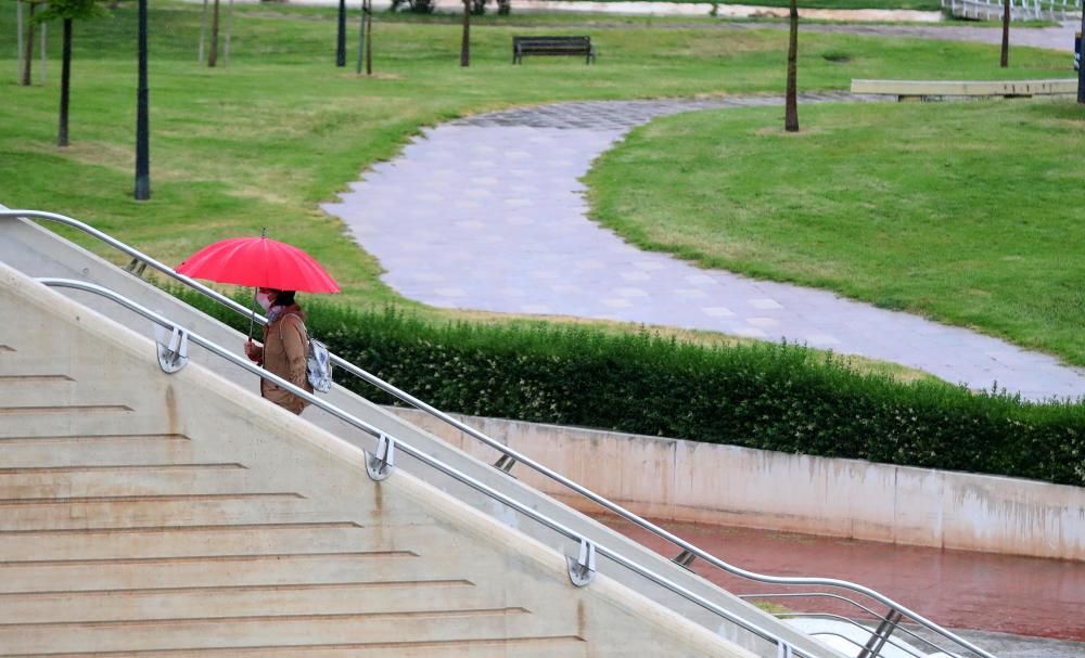 Lluvia en València.