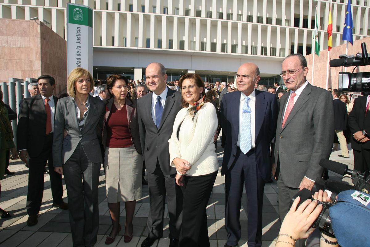 Inauguración de la Ciudad de la Justicia de Málaga en 2007.