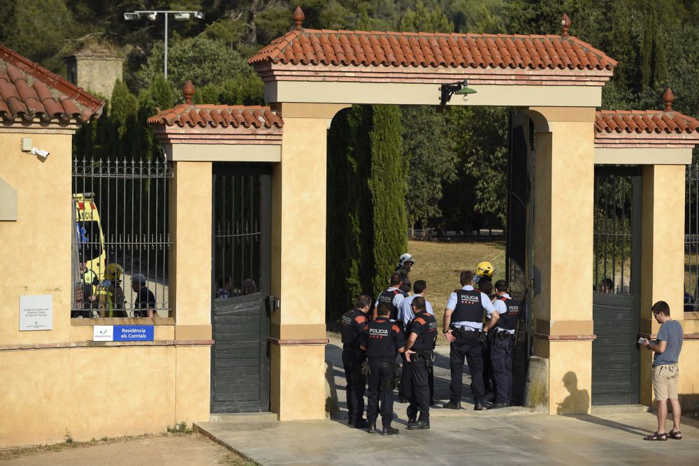 Ensurt a la residència d''Ampans als Comtals per un incendi