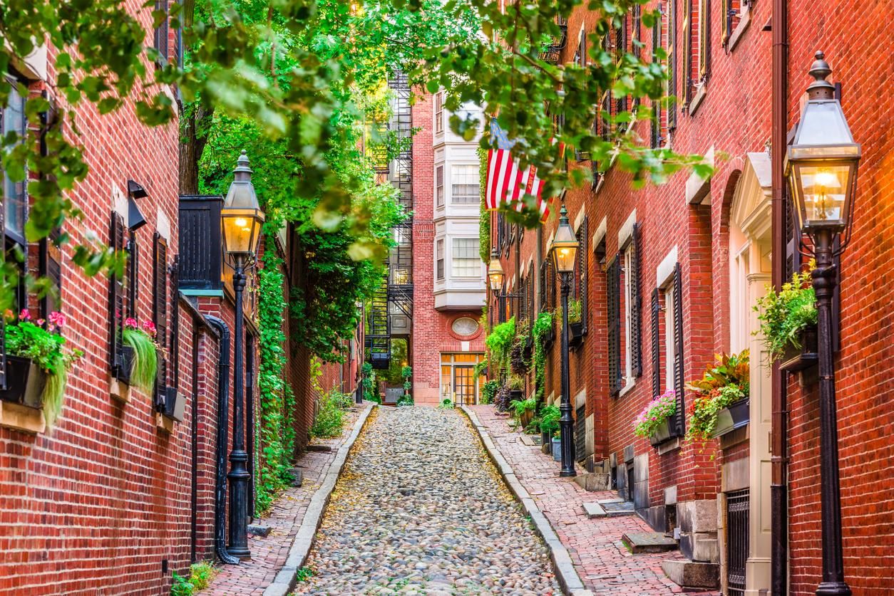 Las preciosas casas de Beacon Hill en Boston