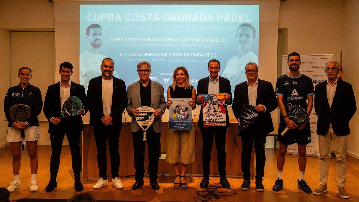 Presentación de los torneos de pádel que se celebrarán en Tarragona y Reus.