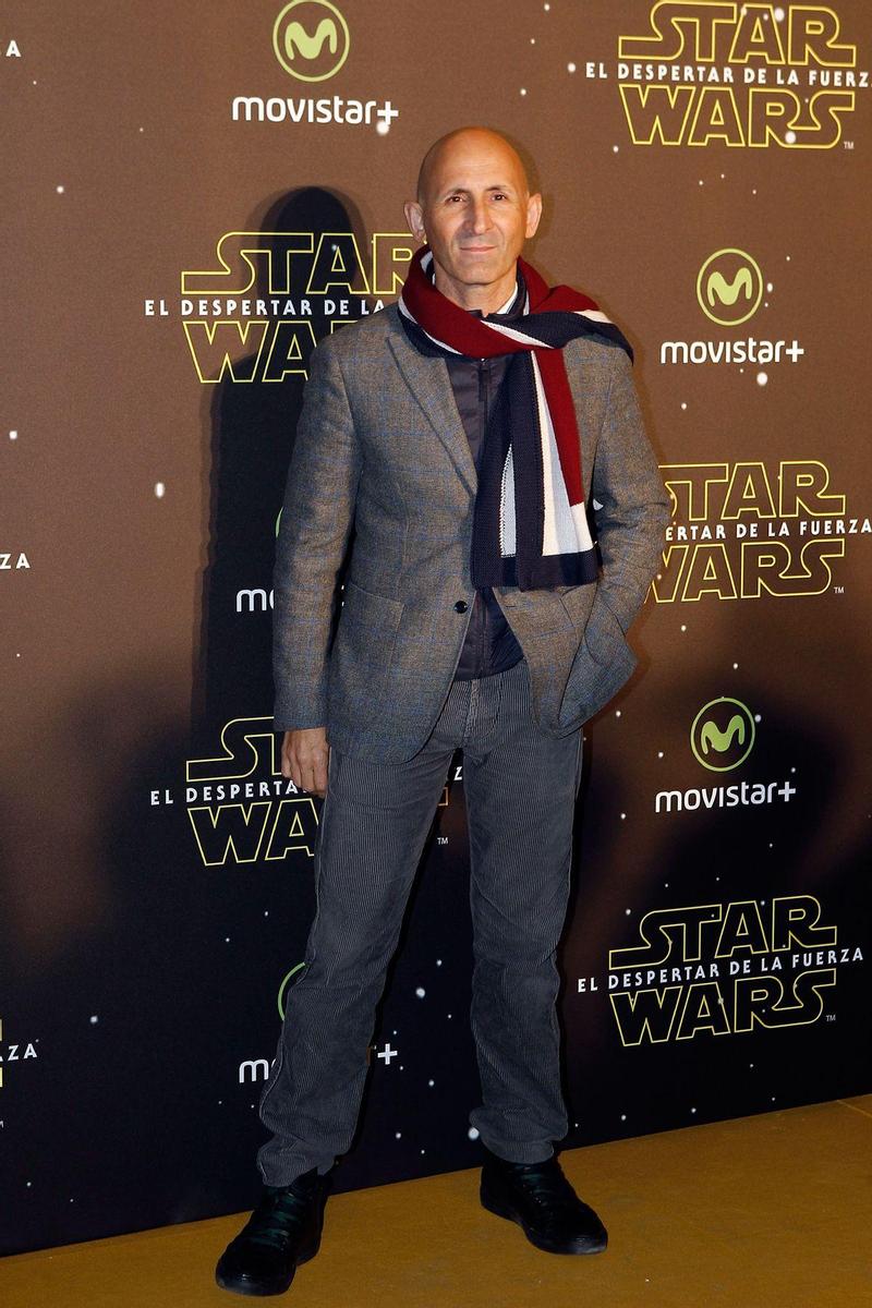 Modesto Lomba en el estreno en Madrid de 'Star Wars: El despertar de la Fuerza'
