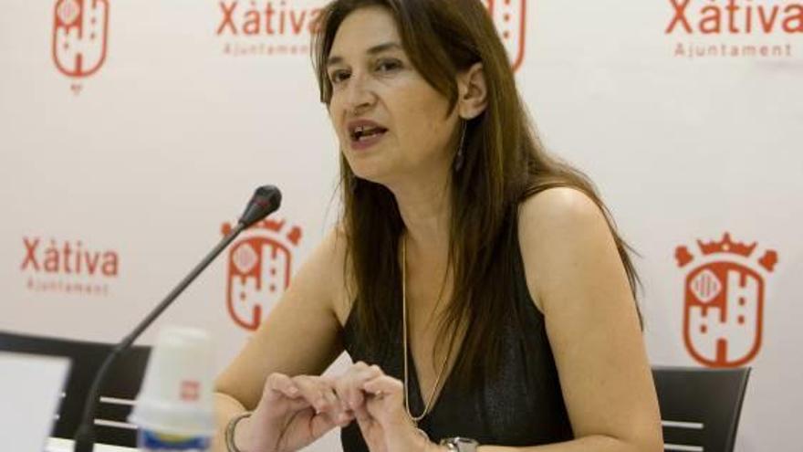 La regidora de Sanidad de Xàtiva, Cristina Suñer, ayer.