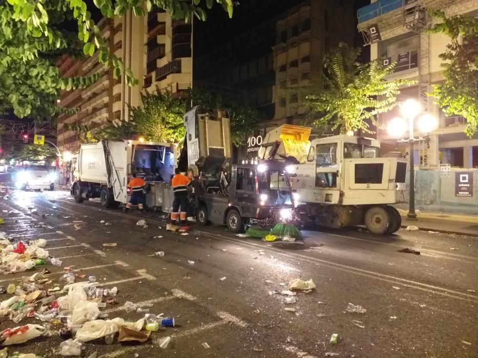 El centro de Alicante, tras el Carnaval