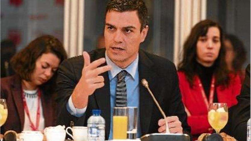 Pedro Sánchez va dir que vol posar fi a més de dues dècades de govern de la dreta a la Comunitat de Madrid.