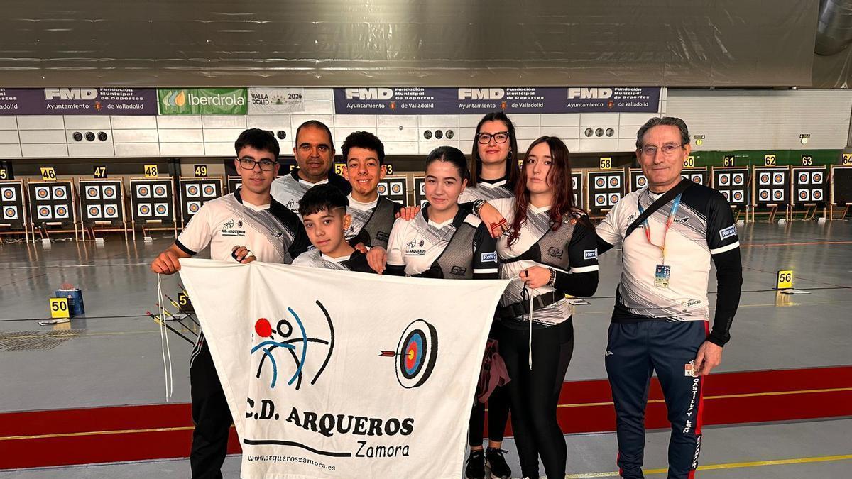 El equipo zamorano en el Nacional.
