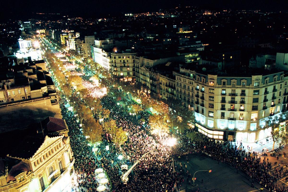 MANIFESTACION CONTRA ETA POR EL ASESINATO DE ERNEST LLUCH