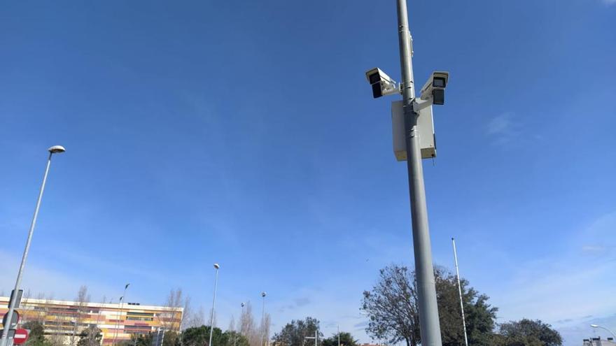 Una de les càmeres de vigilància instal·lades a Palafrugell