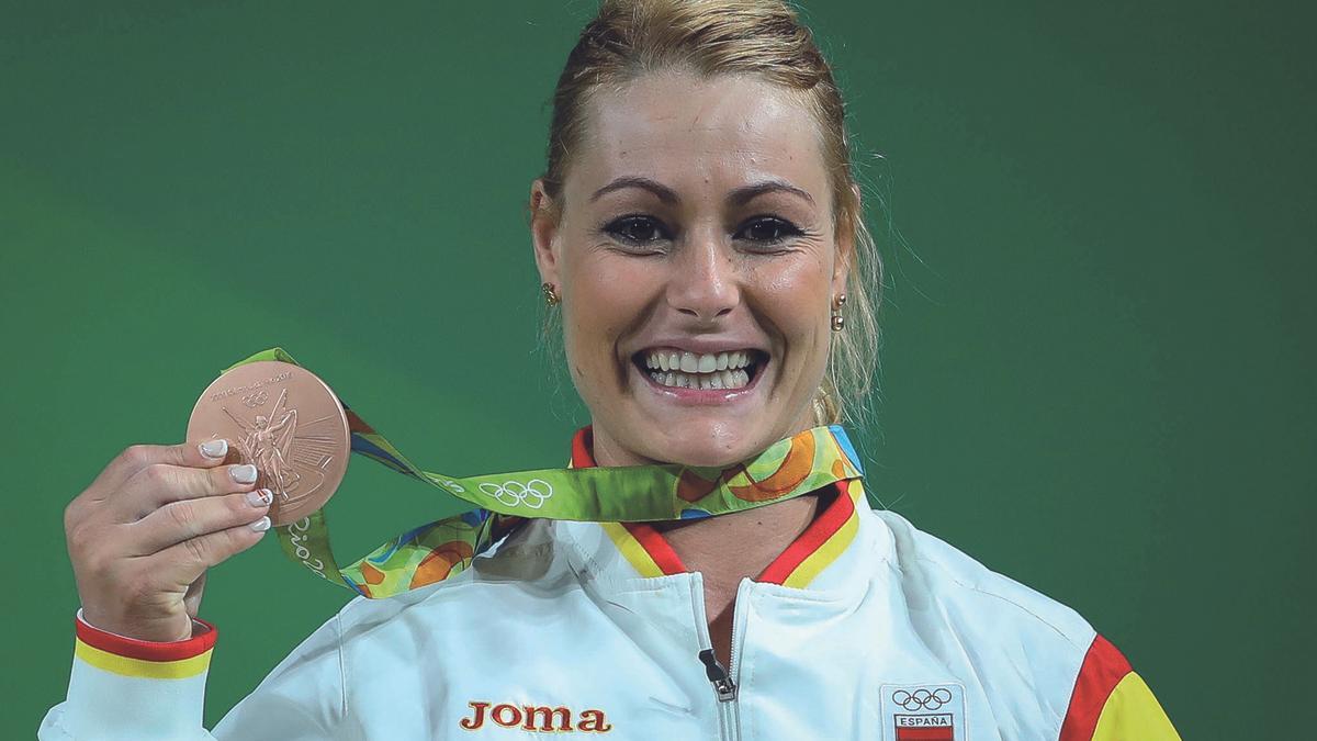 Lidia Valentín, con su medalla en Río