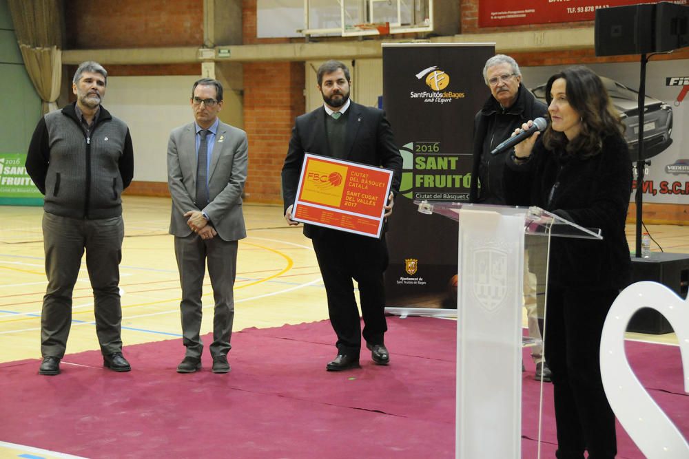 Acte de cloenda de Sant Fruitós com Ciutat del Bàsquet Català