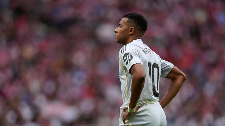 Kylian Mbappé en el último partido de Liga contra el Atlético de Madrid