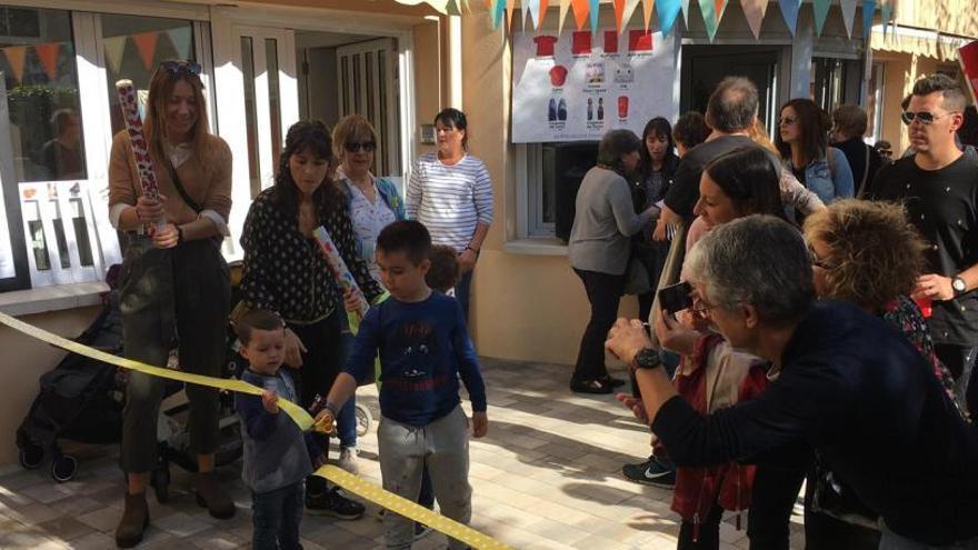 Moment de la inauguració del nou pati