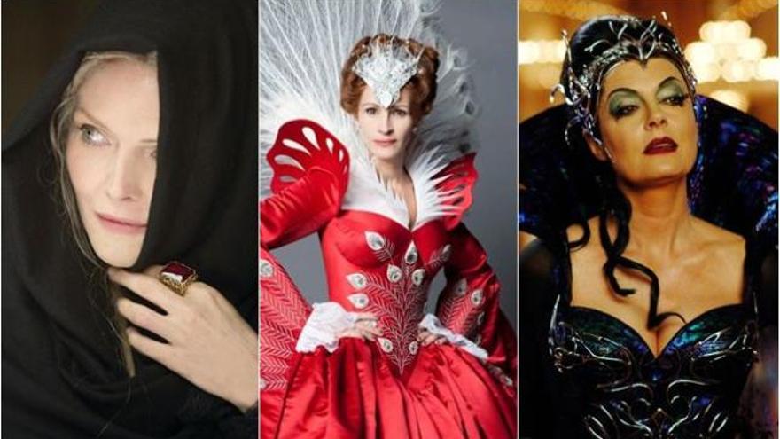 Michelle pfeiffer en Stardust; Julia Roberts en Blancanieves y Susan Sarandon en Narissa