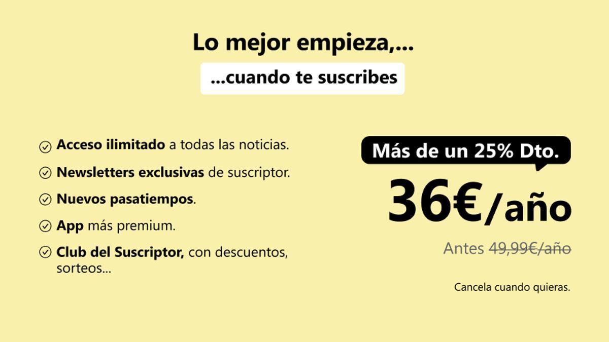 Ahorra más de un 25% en tu suscripción anual a la edición digital a Diario de Mallorca.