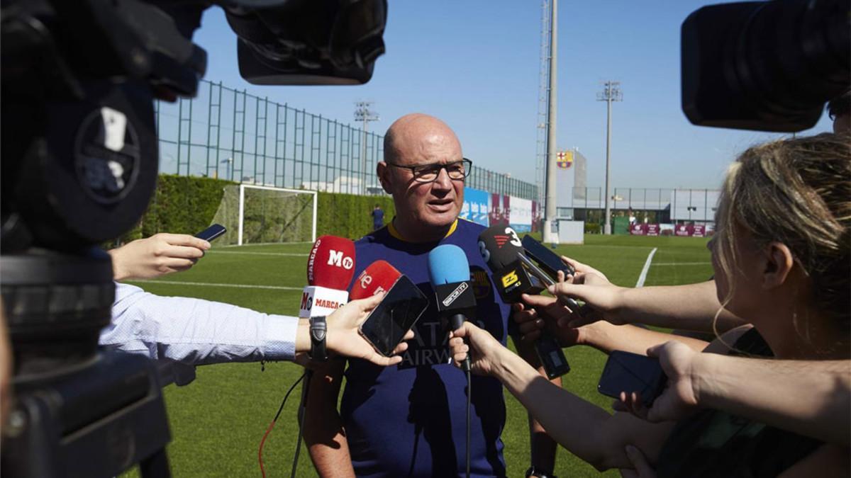 Xavi Llorens, entrenador del Barcelona femenino