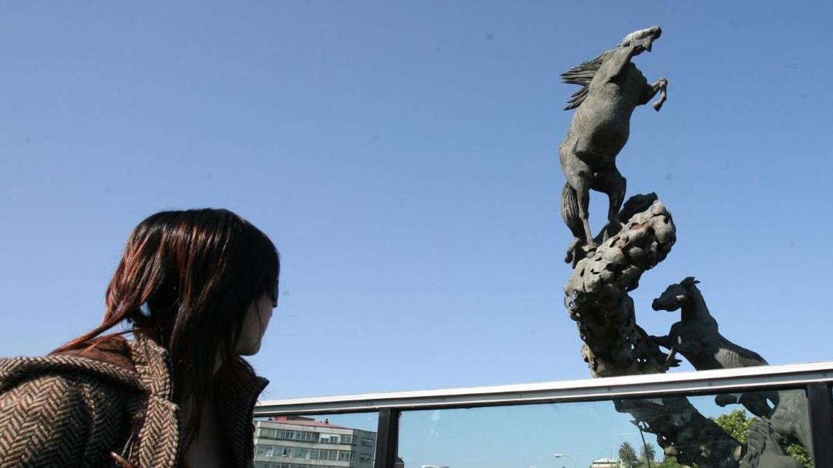 Vista de la Plaza de España de Vigo.
