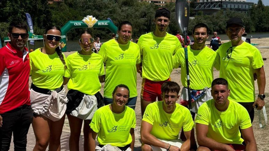 El K-4 español de Eva Barrios toma ventaja en el Trofeo Internacional