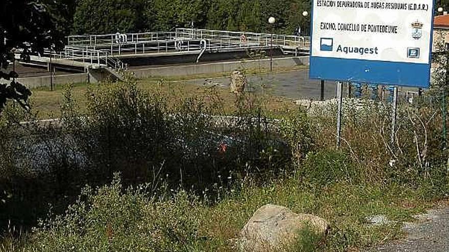 Estación depuradora de Centroña, en Pontedeume. / j. a.