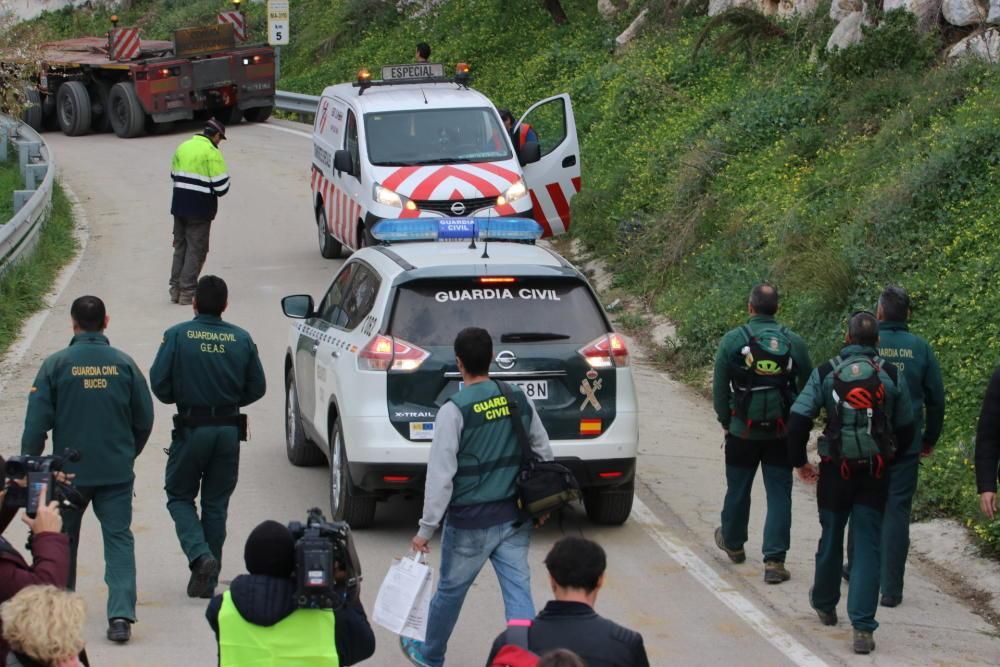 LLegada de las máquinas perforadoras a Totalán