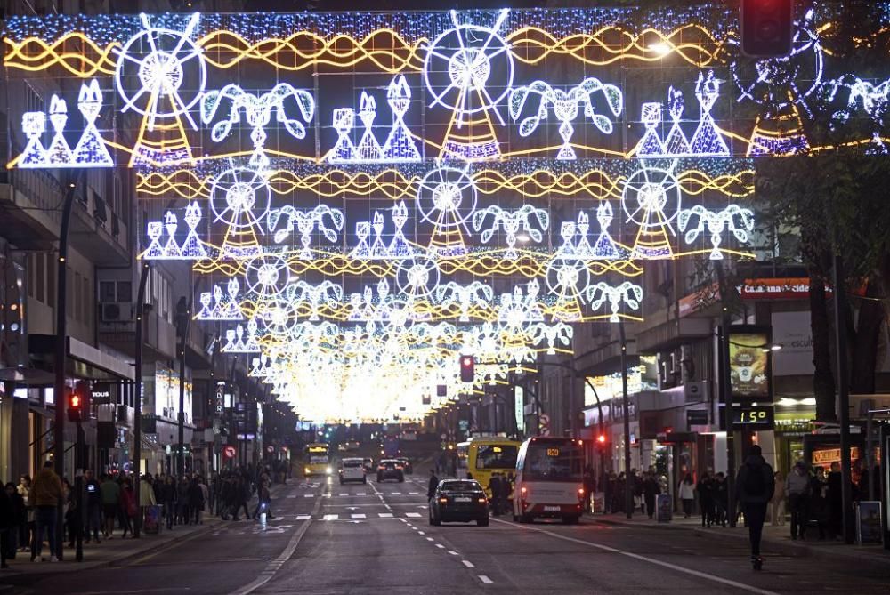 Encendido de luces de Navidad en Murcia