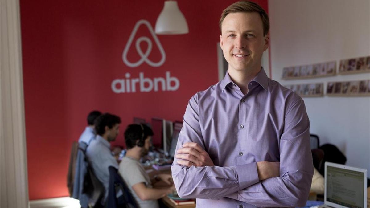 Michael Curtis, vicepresidente de ingeniería de Airbnb, en Barcelona.