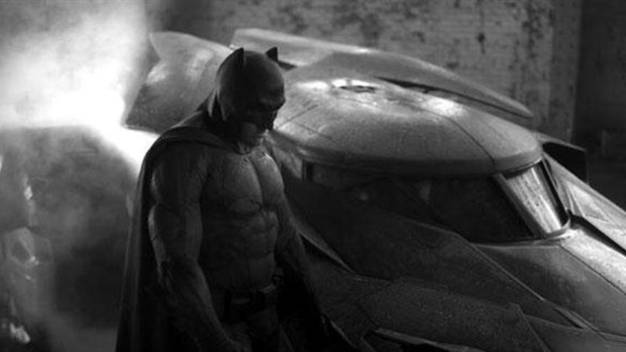 Affleck con el traje Batman.