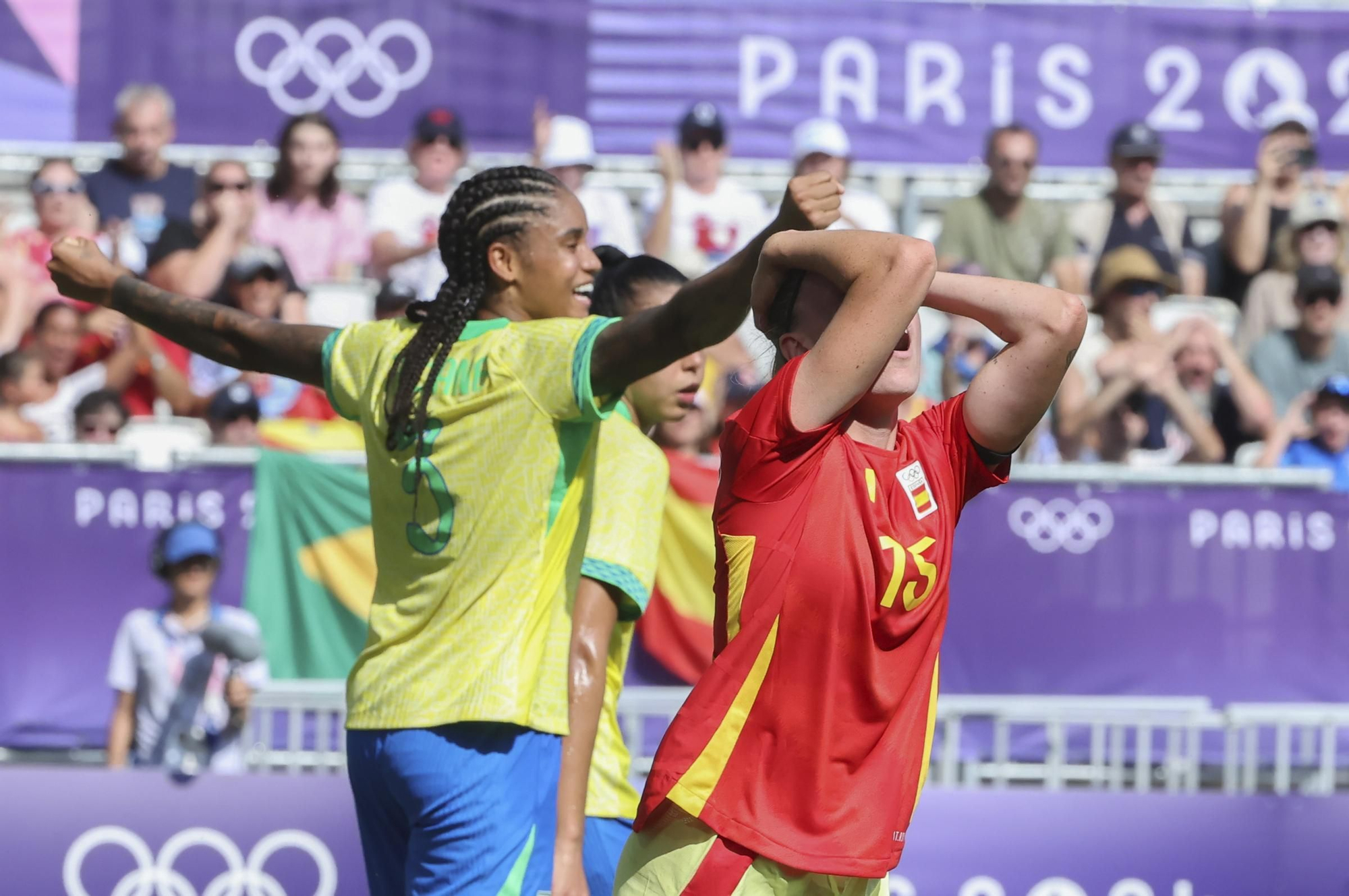 Fútbol Femenino. Brasil - España