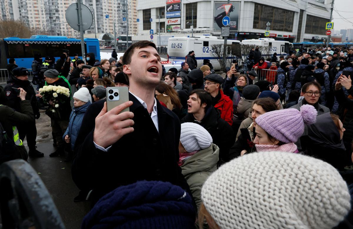 Funeral y ceremonia de despedida del político opositor ruso Alexei Navalny en Moscú