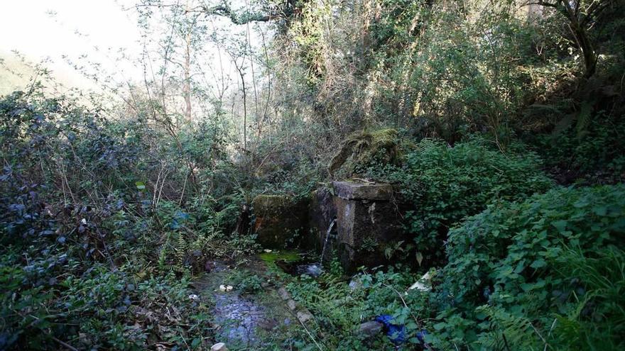 La fuente-lavadero entre Coto Carcedo y La Plata.