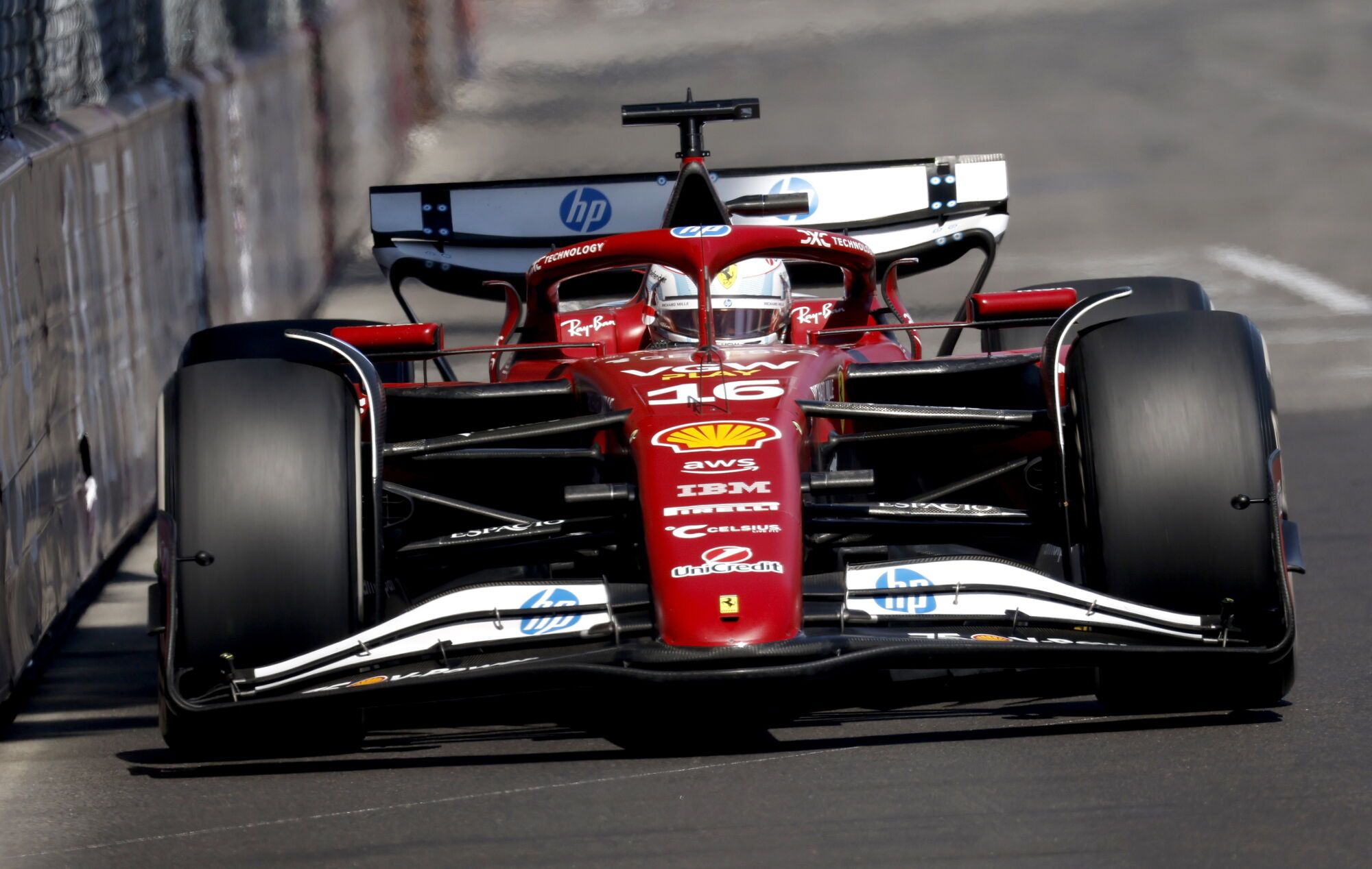 Monaco (Monaco), 25/05/2025.- Scuderia Ferrari driver Charles Leclerc of Monaco in action during the Formula One Grand Prix of Monaco at the Circuit de Monaco in Monte Carlo, Monaco, 25 May 2025. (Fórmula Uno) EFE/EPA/YOAN VALAT