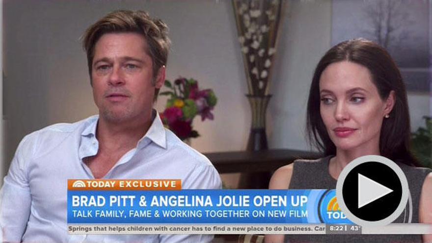 Brad Pitt y Angelina Jolie en la NBC.