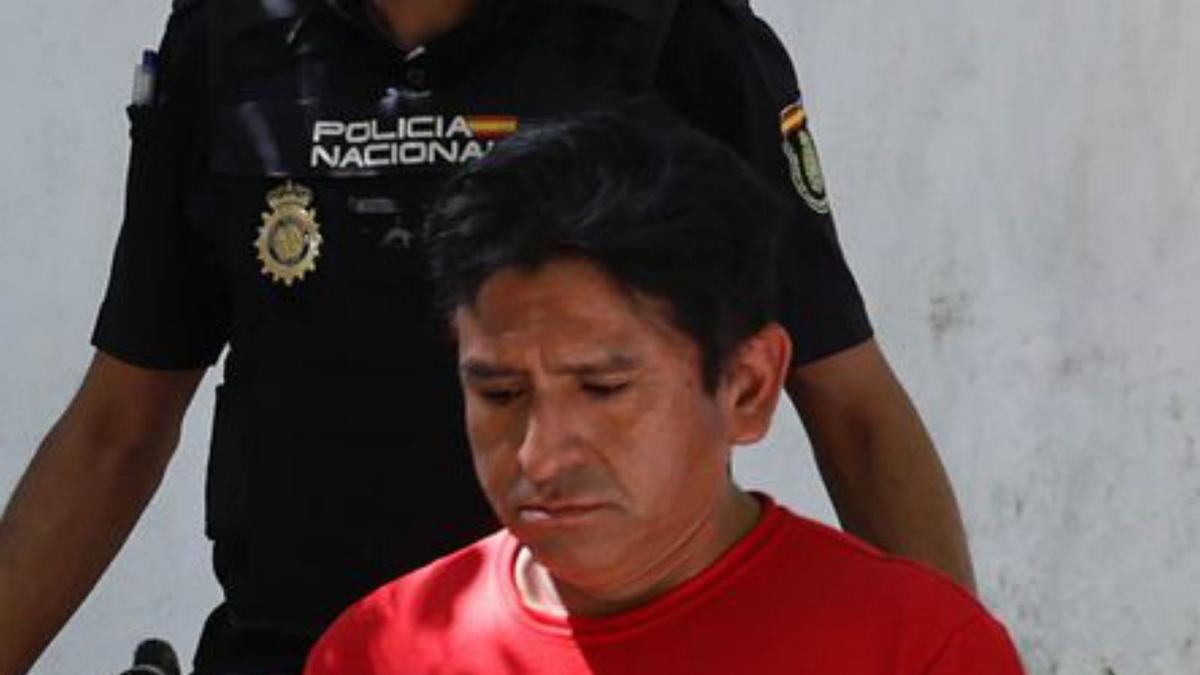 Fredy R.M., tras su arresto.