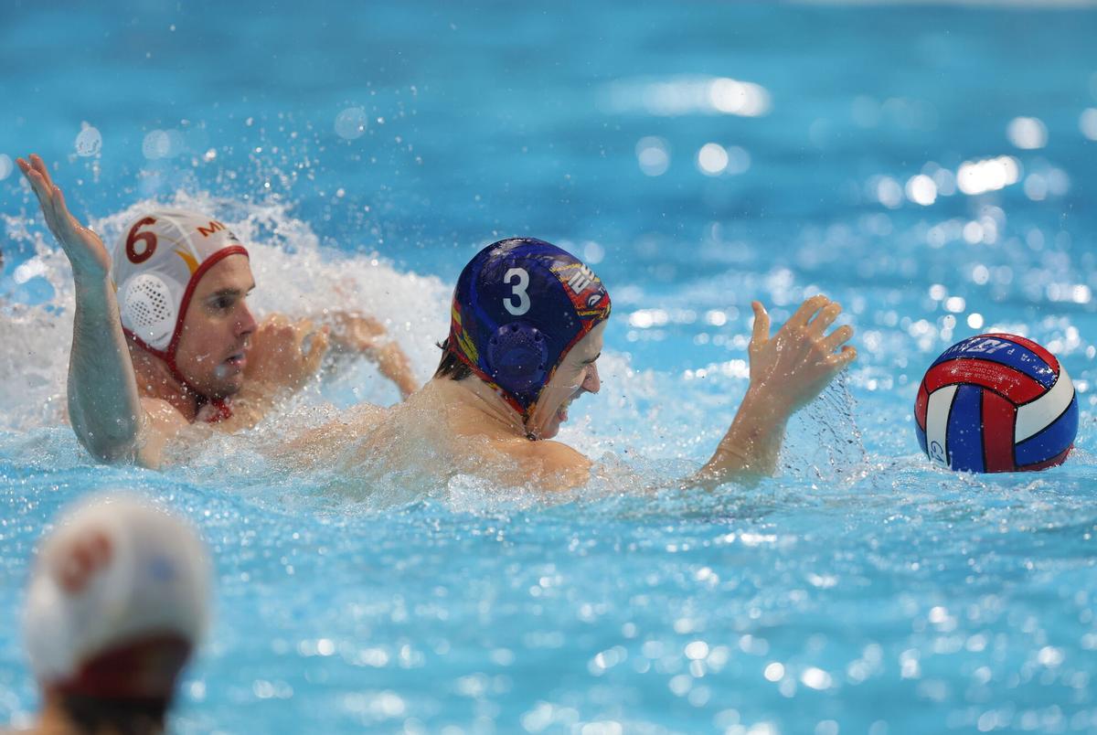 Álvaro Granado, en una acción del partido.