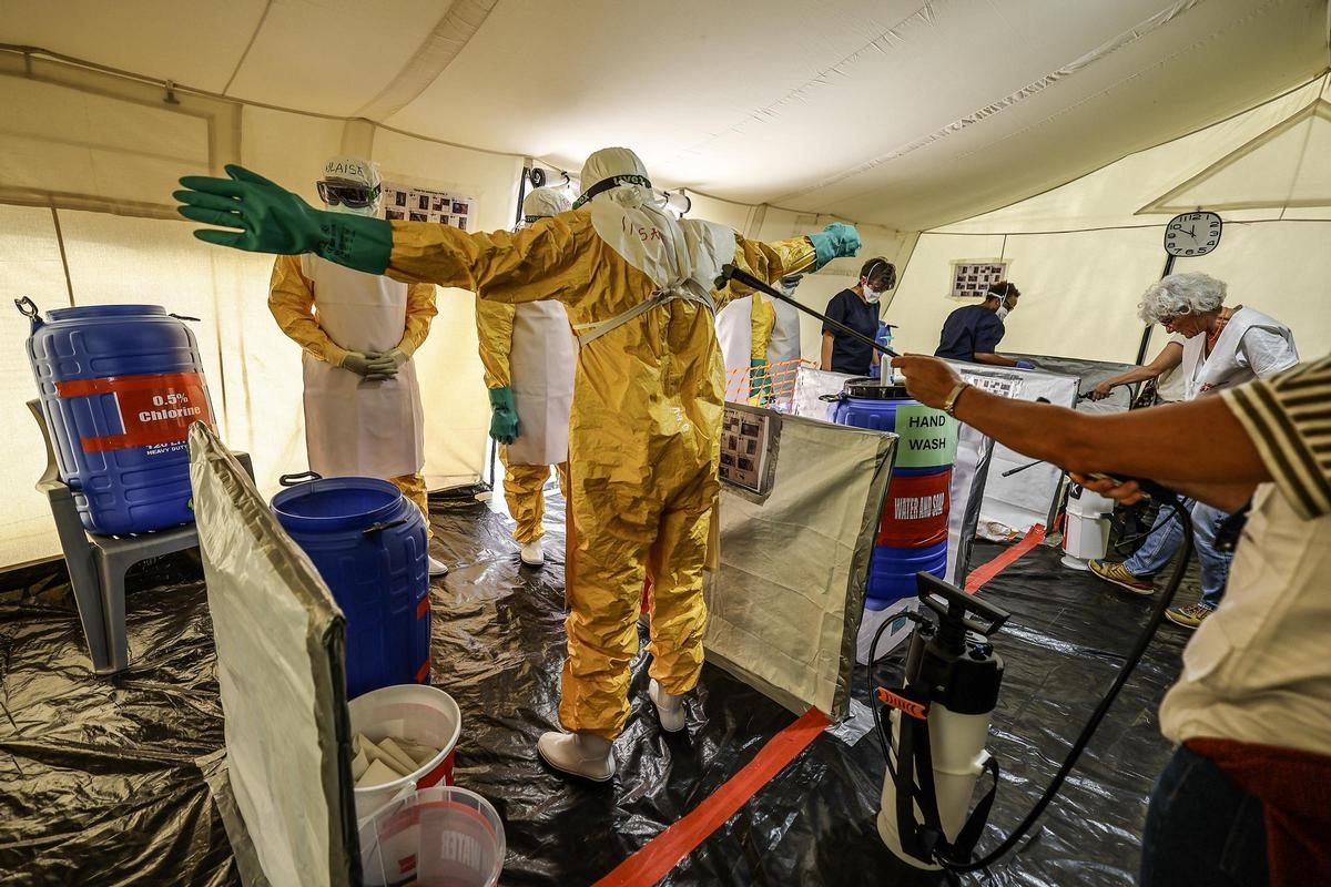 Médicos Sin Fronteras entrena a sus equipos en Nairobi ante el riesgo de ébola en la República Democrática del Congo Médicos Sin Fronteras entrena a sus equipos en Nairobi ante el riesgo de ébola en la República Democrática del Congo