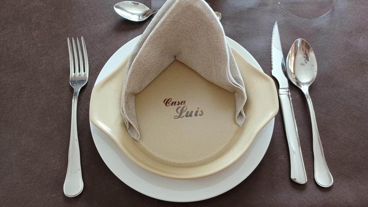 Servicio de mesa de Casa Luis.