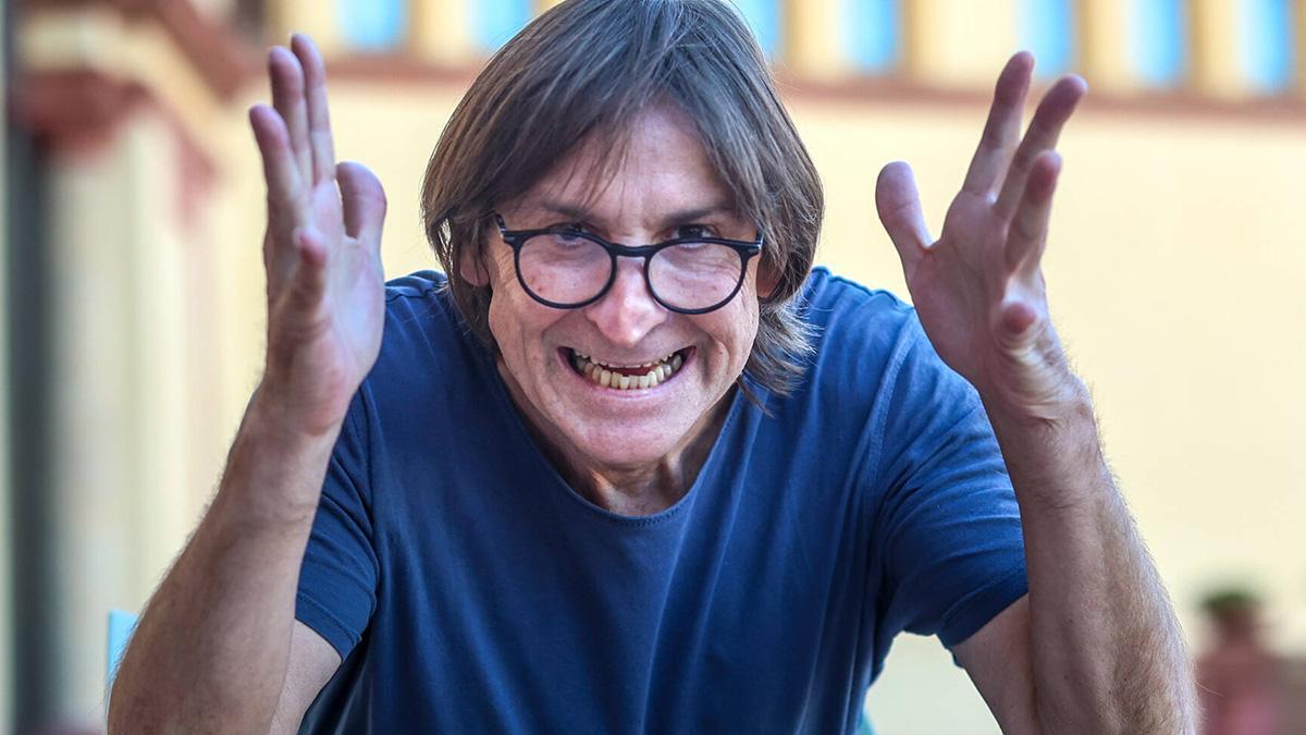 Albert Pla, durante una entrevista con EL PERIÓDICO