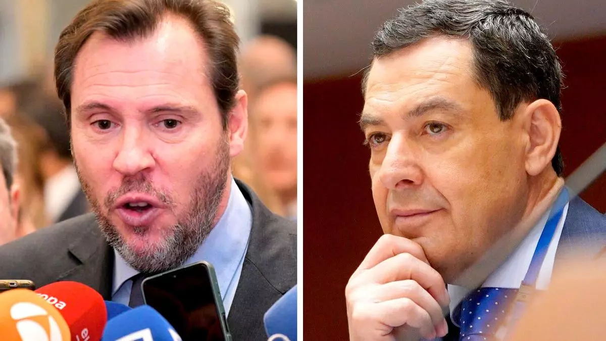 Puente reprocha a Moreno la expresión "a palos" y le responden: "Le pondremos pinganillo de andaluz"