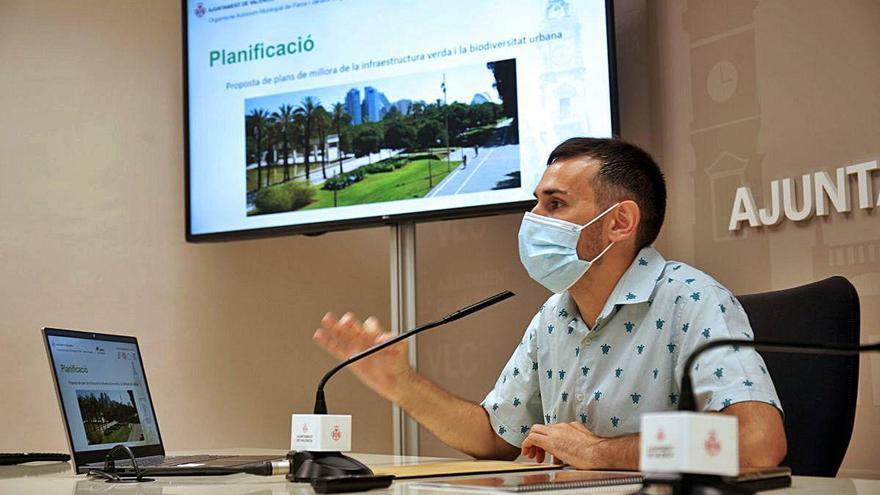 Sergi Campillo en la presentación del Pla Verd.